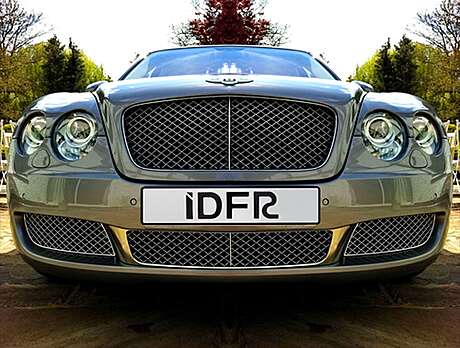 Rejilla de parachoques delantero Chrome IDFR 1-BT611-10C para Bentley Continental Flying Spur 2005-2009