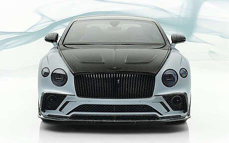 Parachoques delantero con elementos de carbono y óptica LED Mansory 3S3 802 082 para Bentley Continental GT III (original, Alemania)