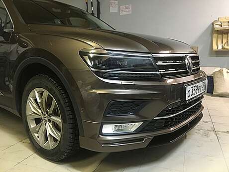 Front Bumper Splitter Parsan PA-VWTII-PN01 Volkswagen Tiguan II 