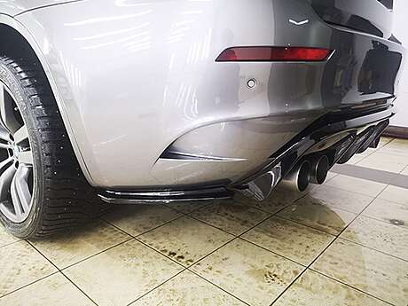 Rear Bumper Splitters Parsan PT-E71-RL01 BMW X6 M (E71)