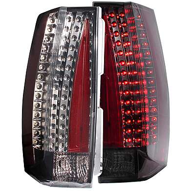 CHEVY TAHOE/SUBURBAN / GMC YUKON/XL/DENALI 07-13 L.E.D TAIL LIGHTS G5 SMOKE (ESCALADE LOOK)