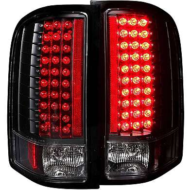 Tail Lights Black Led Anzo 311081 Chevrolet Silverado 1500 2007-2013