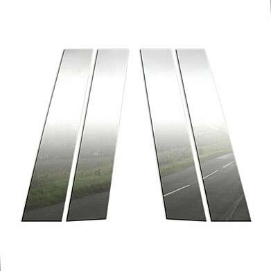 Las placas sobre los mostradores de las puertas de acero el juego de 4 piezas. Brite Chrome BCIP221 para Chrysler 300C 2005-2010