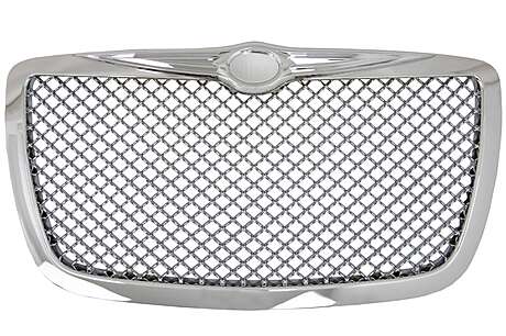 Front Grille suitable for Chrysler 300C Sedan Avant (2004-up) Bentley Look Silver Edition