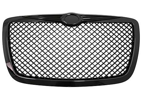 Front Grille suitable for CHRYSLER 300C Sedan Avant Bentley Look (2004-2011) Piano Black Edition