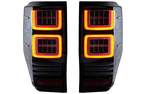 Taillights LED suitable for Ford Ranger (2012-2018) Clear with Sequential Dynamic Turning Lights