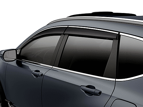 Deflectores de ventana con moldura cromada original 08R04-TLA-100 para Honda CR-V 2017-2021