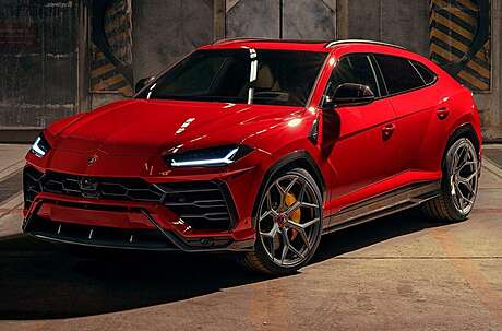 Spoiler de parachoques delantero (carbono) Novitec Esteso para Lamborghini Urus (original, Alemania)