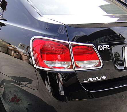 Chrome Tail Lights Overlay IDFR 1-LS201-02C Lexus GS 2005-2012