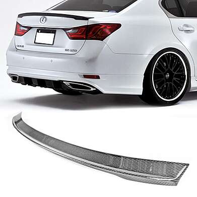 Spoiler de tapa de maletero de fibra de carbono AS Style para Lexus GS250 / GS350 2012-2014