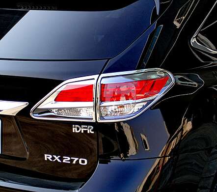 Cubiertas de luces traseras cromadas IDFR 1-LS603-02C para Lexus RX 350 RX 450h 2012-2015