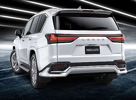 Rear Bumper Lip Spoiler Modellista MSD43-60008-NP Lexus LX500d LX600 2021-2023