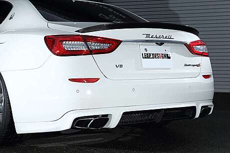 Cubierta de parachoques trasero Leap Design para Maserati Quattroporte 2013+ (original, Japón)