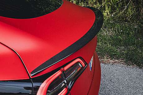 Spoiler de tapa de maletero (carbono) Novitec T6 X00 62 para Tesla Model 3 (original, Alemania)