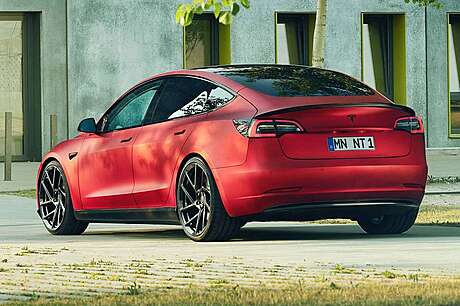 Difusor de parachoques trasero (carbono) Novitec T6 X000 63 para Tesla Model 3 (original, Alemania)