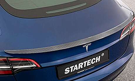Spoiler de tapa de maletero (carbono) Startech T3 480 00 para Tesla Model 3 (original, Alemania)