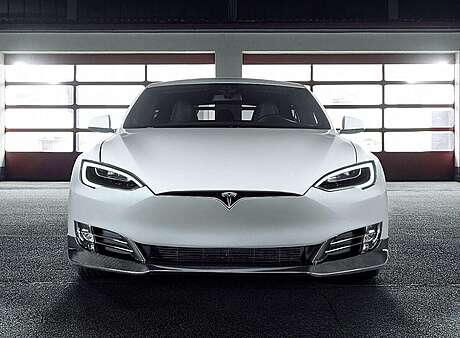 Spoiler de parachoques delantero (carbono) Novitec T6 X00 50 para Tesla Model S (original, Alemania)