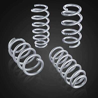Resortes rebajados (bajando 40 mm) Startech TY 004 10 para Tesla Model Y (original, Alemania)
