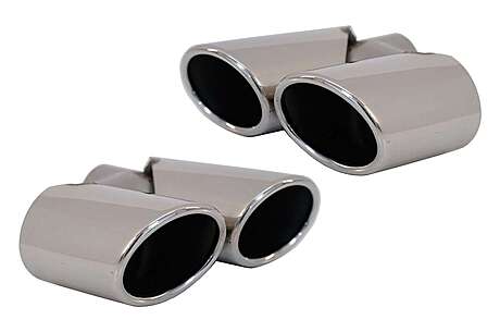 Exhaust Muffler Tips Tailpipes suitable for Audi Q5 8R (11.2008-2016) SQ5 Design Chrome