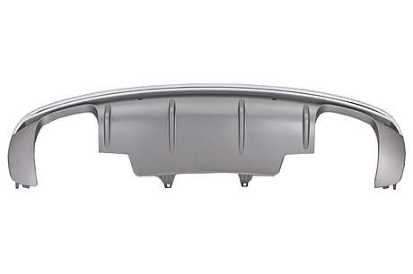 Rear Bumper Spoiler Valance Diffuser Double Outlet suitable for AUDI Q5 8R Facelift (2009-2016) S-Line Bumper