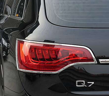 Tapas de piloto trasero cromadas IDFR 1-AD250-02C para AUDI Q7 2007-2015