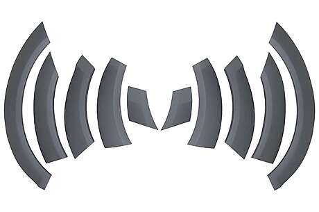 Fender Flares Wheel Arches suitable for Audi Q7 4L (2006-2010) Off Road Package - Side Strips