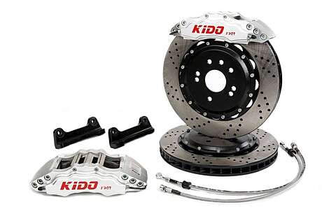 Sistema de freno delantero de 8 pistones KIDO Racing para Audi S8 2006-2011