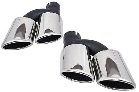 Exhaust Muffler Tips Tail Pipes suitable for Audi A3 A4 A5 A6 A7 A8 to S3 S4 S5 S6 S7 S8 SQ3 SQ5 S-Design