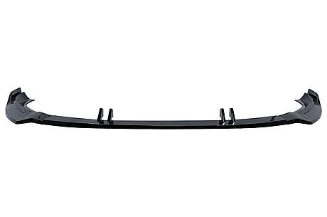 Front Bumper Add-On Spoiler Lip suitable for Audi A4 B9 Second Facelift S-Line (2020-up) Piano Black