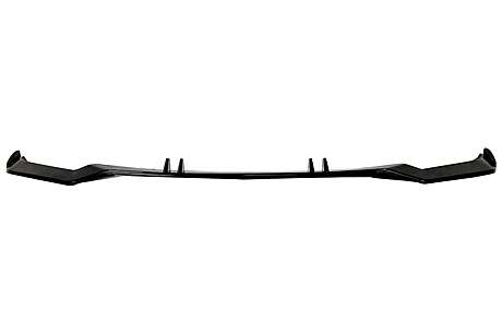 Front Bumper Add-On Spoiler Lip suitable for Audi A4 B9 8W Sedan Avant (2016-2018) Piano Black