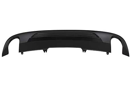 Rear Bumper Valance Diffuser suitable for Audi A4 B9 8W (2016-2018) Sedan Avant Sport Design for Standard Edition Black