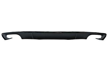 Rear Bumper Valance Diffuser suitable for AUDI A4 B9 8W Sedan/Avant (2016-2018) Black S4 Design For S-line