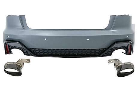 Rear Bumper suitable for Audi A6 C8 4K Sedan (2018-2022) RS Design