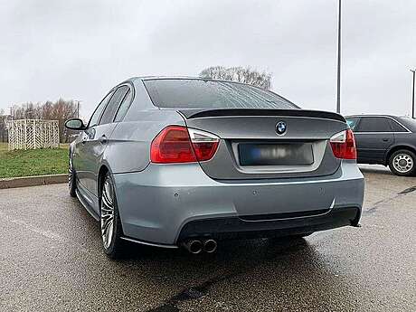 Rear Bumper Side Splitters flaps for BMW 3 E90 E91 M Sport 2005-2012 ABS Matt