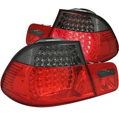 Tail Lights Red Smoke Led Anzo 321127 BMW E46 2D 1999-2001