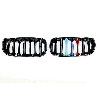 Gloss Black M-Color Center Kidney Grille Fit for BMW E83 X3 2004-2006 Facelift