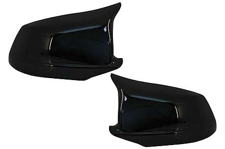 Mirror Covers suitable for BMW 5 Series F10 F11 F18 Non LCI (07.2010-2013) Piano Black M Design