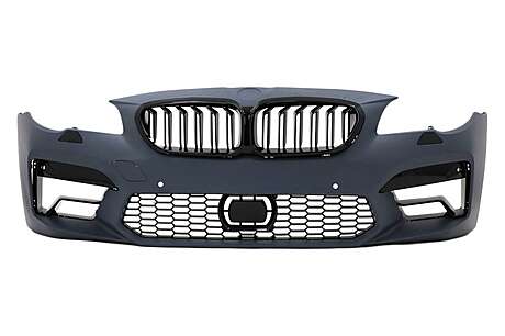 Front Bumper with Central Grilles suitable for BMW 5 Series F10 F11 (2011-2017) M5 2020 Style