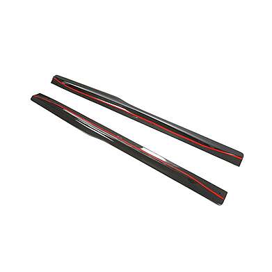 Carbon Fiber Side Skirts Extension Lip Spoiler For BMW F82 F83 M4 2-Door 2014-2019