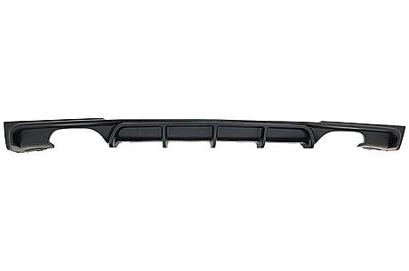 Rear Bumper Spoiler Valance Diffuser Double Outlet suitable for BMW 3 Series F30 F31 (2011-2019) Limo Touring M Design