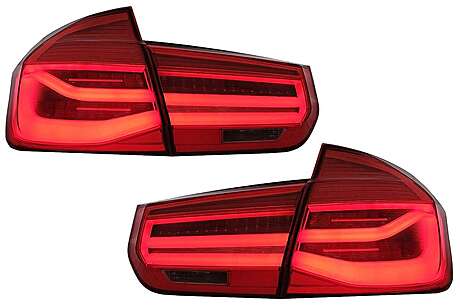 LED Taillights Conversion to LCI Design suitable for BMW 3 Series F30 Pre LCI LCI (2011-2019) Red Clear with Dynamic Sequential Turning Light