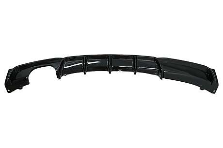 Rear Bumper Spoiler Piano Black Valance Diffuser suitable for BMW 3 Series F30 F31 (2011-up) M-Performance Design Left Double Outlet