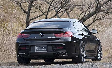 Spoiler de tapa de maletero WALD Black Bison para BMW F06 Gran Coupé (original, Japón)