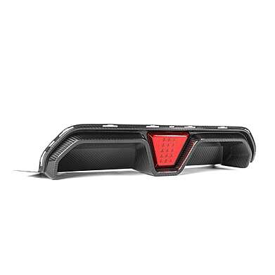 BMW 5 Series F90 M5 2021-22 Dry Carbon Fiber Rear Bumper Diffuser Lip W/LED