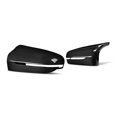 BMW 5 Series F90 M5 Sedan 2018-2020 Carbon Fiber Side Wing Mirror Cover Caps