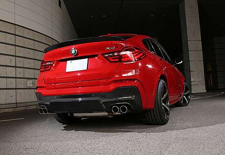 Difusor de parachoques trasero (carbono) 3D Design para BMW X4 F26 M-Sport (original, Alemania)