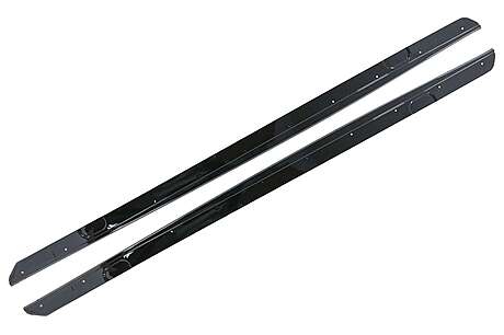 Side Skirts Add-on Lip Extensions suitable for BMW 2 Series F22 F23 Coupe Convertible (2014-Up) M-Performance Look Piano Black