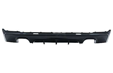 Rear Bumper Spoiler Valance Diffuser Double Outlet suitable for BMW 2 Series F22 F23 (2013-) M Performance Design Brilliant Black Edition