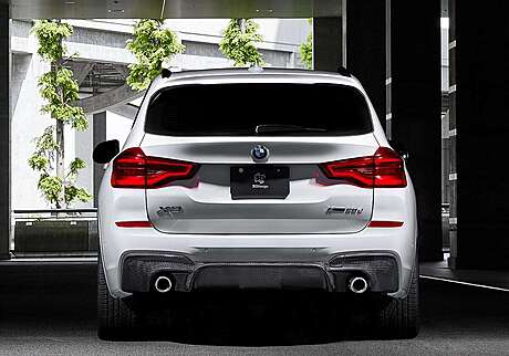 Carbon Rear Bumper Diffuser 3D Design 3108-30111-3D BMW X3 G01