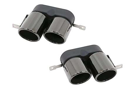 Exhaust Muffler Tips suitable for BMW 3 Series G20 G28 M-Sport 2019-2023 Titanium Black